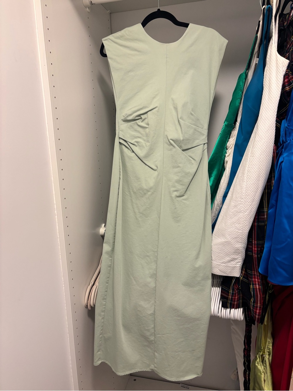 Zara Sleeveless Light Mint Midi Dress